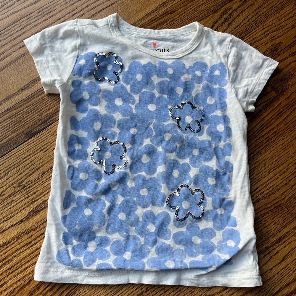 J Crew Children's XS (4-5) Embellished T shirt